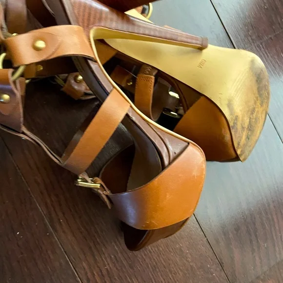 Guess platform leather sandals - Picture 4 of 9